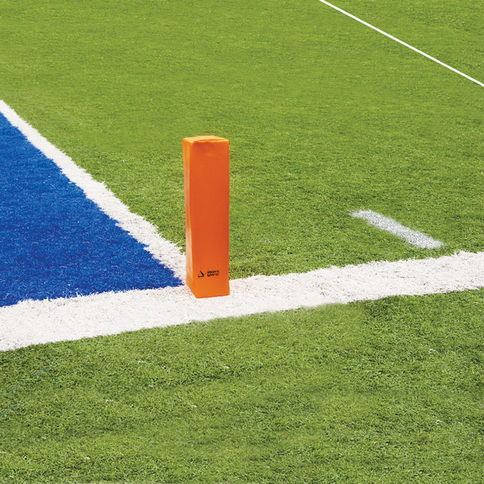 Football Field Markers - Free Standing Pylons (18 in.H x 4 in.W x 4 in.D) (Set of 4) (Orange)