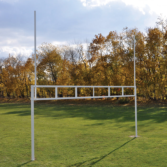 Jaypro H-Frame Multipurpose Soccer/Football Goal - Adjustable Football Width (8 ft. H x 24 ft. W) - Semi-Permanent - FBSC-120