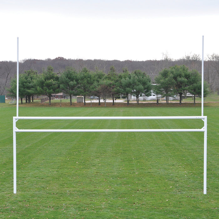 Jaypro Soccer/Football Combo Goal - Official Size (8 ft. H x 24 ft. W x 4 ft. B x 10 ft. D) - Deluxe Standard Backstays - FBSC-240
