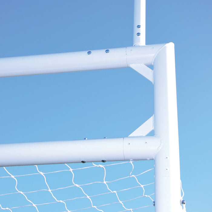 Jaypro Soccer/Football Combo Goal - Official Size (8 ft. H x 24 ft. W x 4 ft. B x 10 ft. D) - Deluxe Standard Backstays - FBSC-240