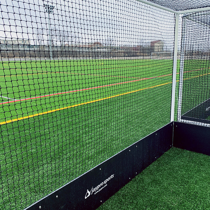 Jaypro Official Field Hockey Goal – Aluminum Frame w/ Bottom Boards (7 ft. x 12 ft. x 4 ft.) – SKU: FHG-2ALS