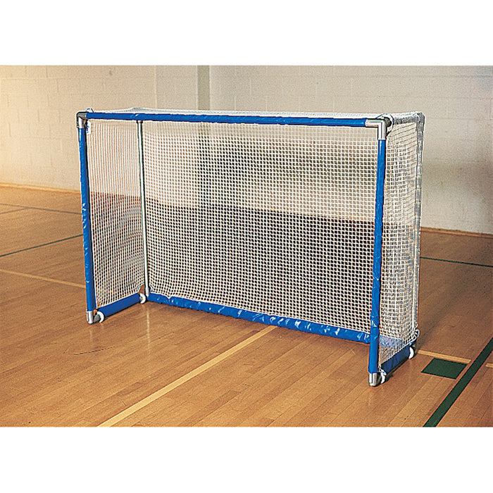 Floor Hockey Goals - Deluxe (4 ft.H x 6 ft.W x 20 in.D) (1- Red, 1-Blue)