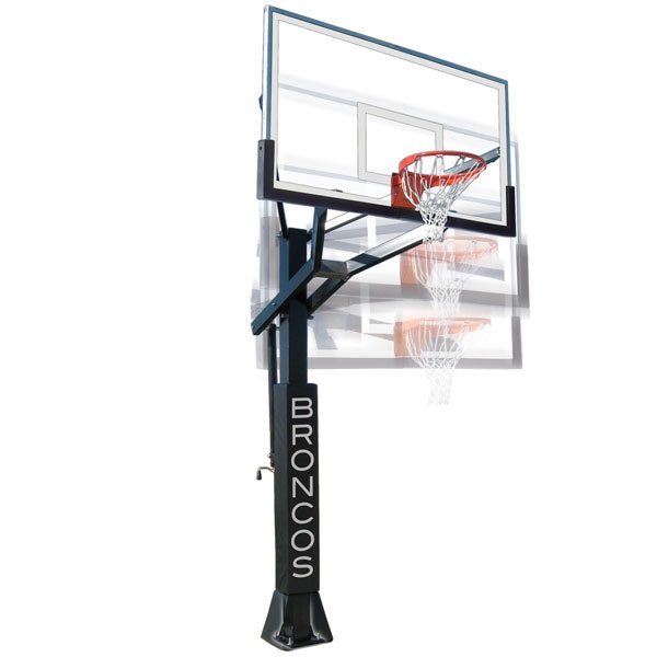 First Team PowerHouse™ 6 In-Ground Adjustable Basketball Goal – 6” Steel Post & EZ Crank System