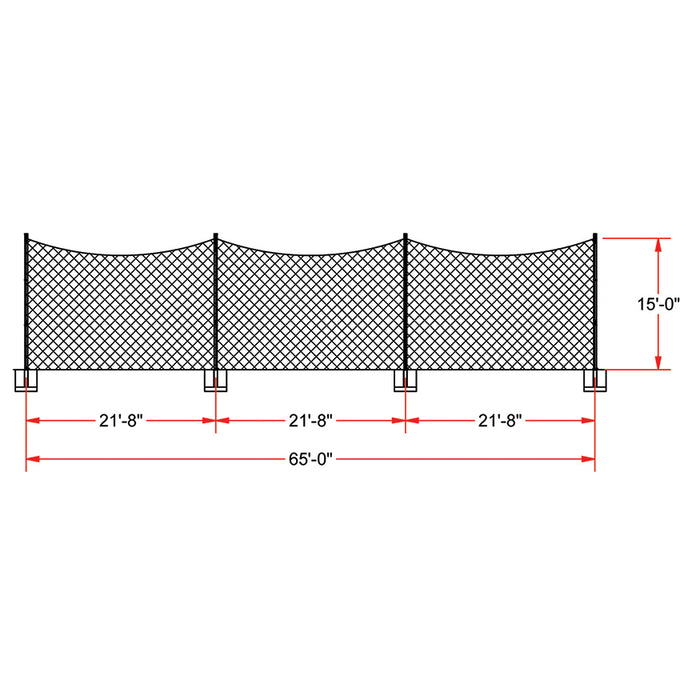 FieldPro Multi-Sport Net System (65 ft.)