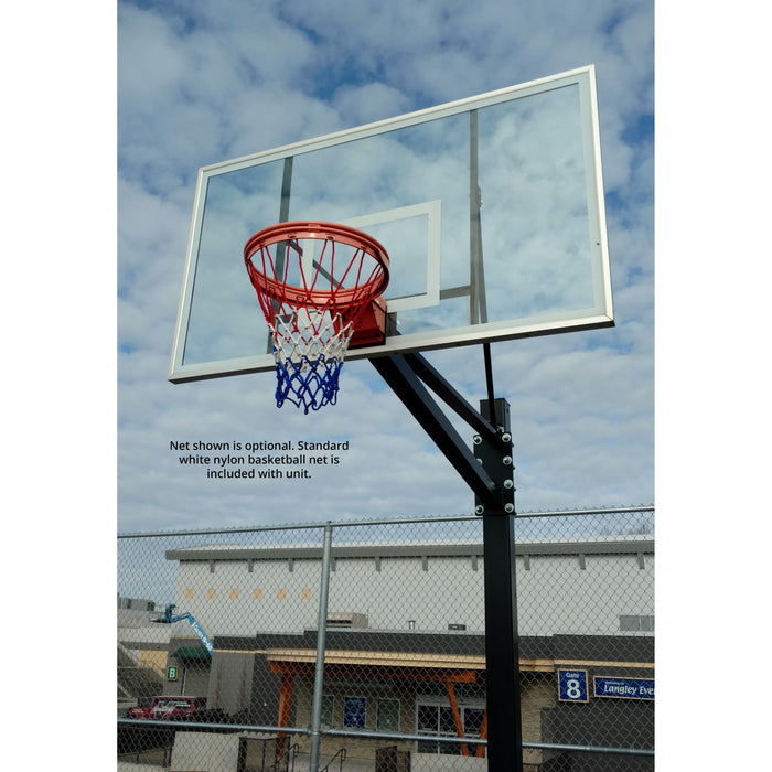 Gared Endurance® Polycarbonate Playground Basketball System w/ 42" x 72" Backboard & Breakaway Rim - GP105PC72