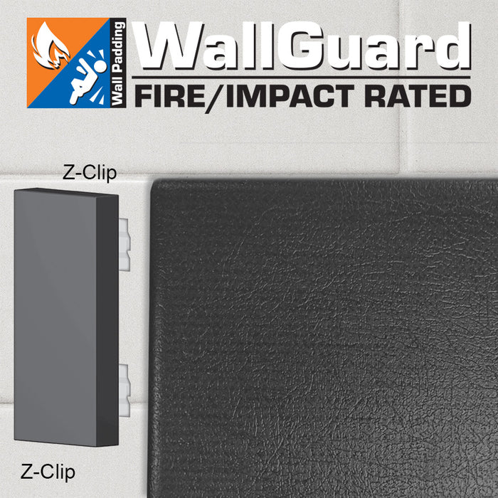 Wall Padding - WallGuard Fire/Impact Rated (2 ft. x 6 ft.) (Z-Clip Top & Bottom)