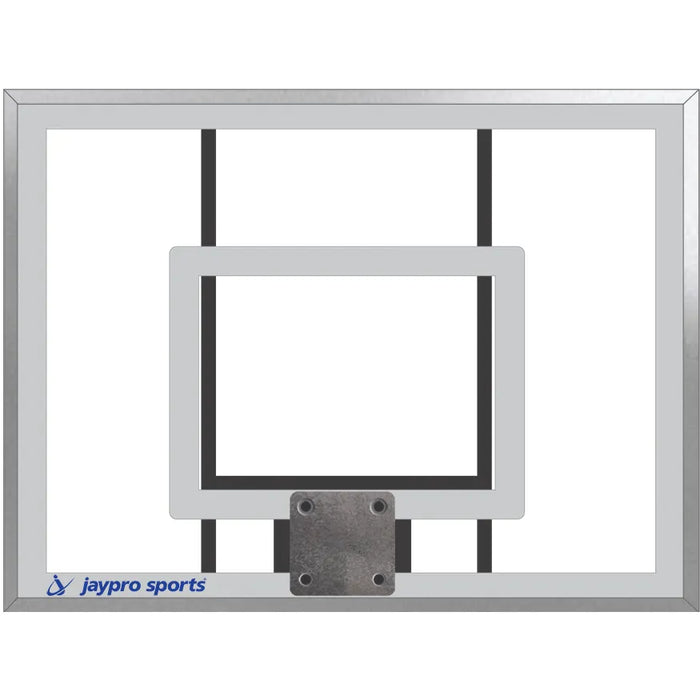 Basketball System - The Church Yard - (4 in. Sq. Pole with 40 in. in.Play Safe in. Area) - 48 in. Acrylic Backboard, Flex Goal, and Edge/Protector Padding