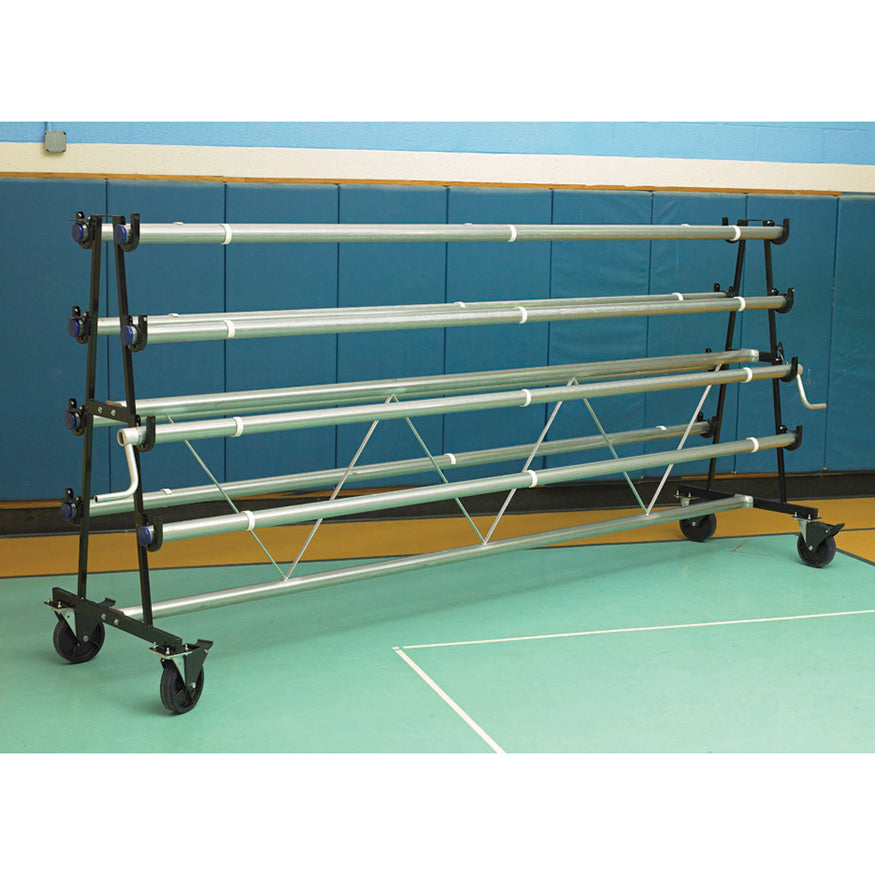 Jaypro Floor Cover Storage Rack – Steel Frame with Locking Wheels ...