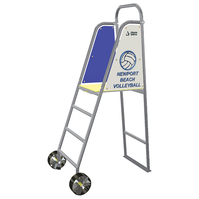 Jaypro Beach Volleyball Referee Stand – Mercury Volleyball System Compatible – Padded Platform – SKU: OBVRS-8