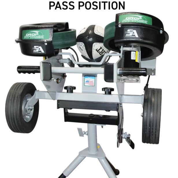 Sports Attack Drop Attack Rugby Machine, 12V DC (W/90V Charger) – Precision Passing & Kicking – SKU: 4581-1298-1