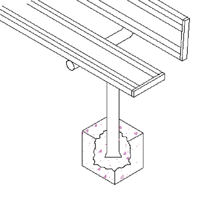 Jaypro Player Bench with Seat Back – 21 ft. – In-Ground – SKU: PB-10PI