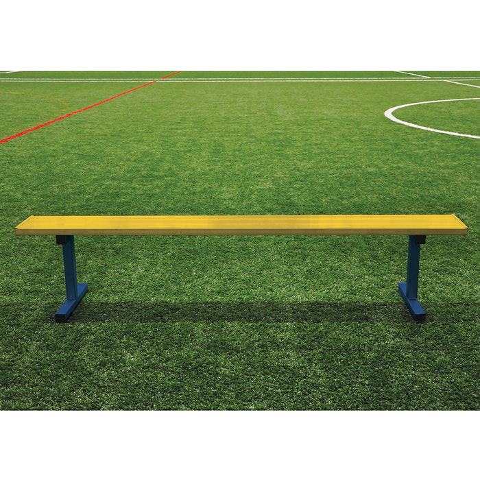 Jaypro Player Bench - 7.5 ft. Portable (Powder Coated, No Seat Back)