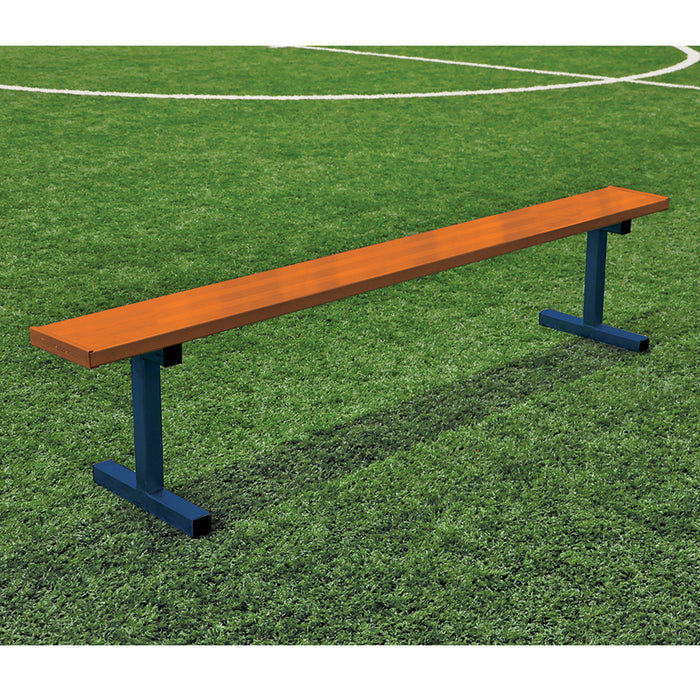 Jaypro Player Bench - 7.5 ft. Portable (Powder Coated, No Seat Back)