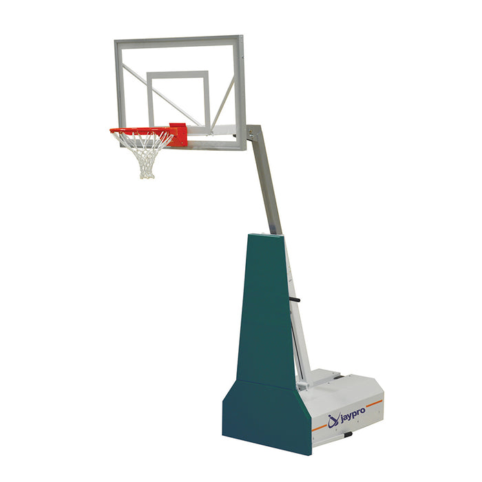 Jaypro Portable Basketball System – 48 in. Extension, Acrylic Backboard, Breakaway Goal – Indoor