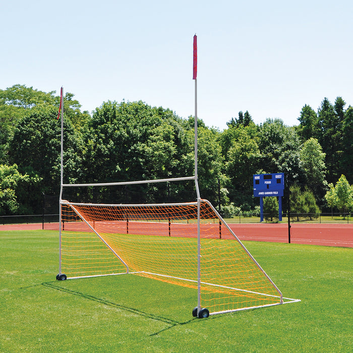 Jaypro Portable Practice Football/Soccer Combo Goal (8 ft. H x 24 ft. W / 10 ft. H Uprights) – High School – SKU: PCG-800