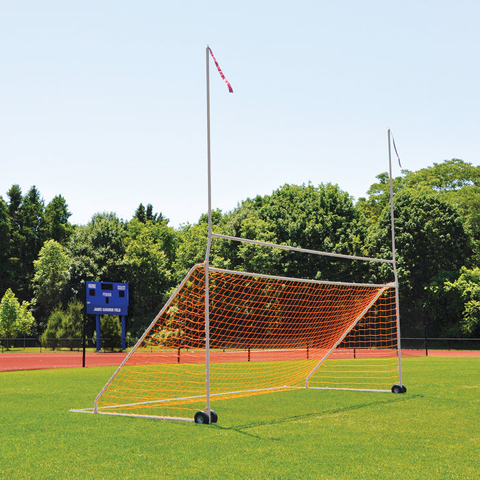 Jaypro Portable Practice Football/Soccer Combo Goal (8 ft. H x 24 ft. W / 10 ft. H Uprights) – High School – SKU: PCG-800