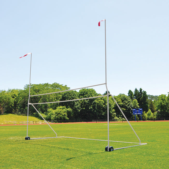 Jaypro Portable Practice Football/Soccer Combo Goal (8 ft. H x 24 ft. W / 10 ft. H Uprights) – High School – SKU: PCG-800