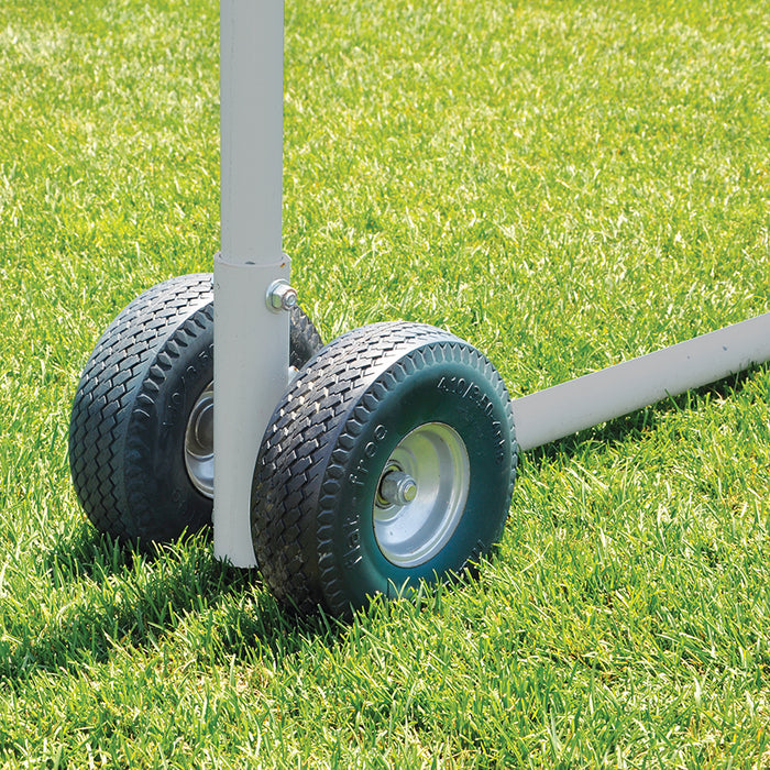 Jaypro Portable Practice Football/Soccer Combo Goal (8 ft. H x 24 ft. W / 10 ft. H Uprights) – High School – SKU: PCG-800