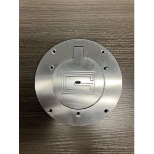 Gared 6-5/8" Chrome Floor Cover Plate – Heavy-Duty In-Ground Sleeve Protection – SKU: 6431