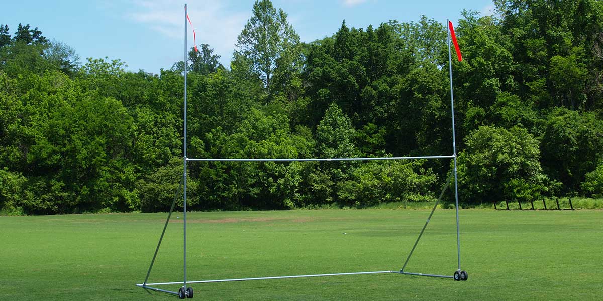 High School Portable Goal Post / 18'-6' (each) w/ Net/Targets/Uprights