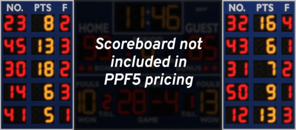 Varsity Scoreboards PPF5 Player/Points/Fouls Panels – LED – SKU: PPF5-22