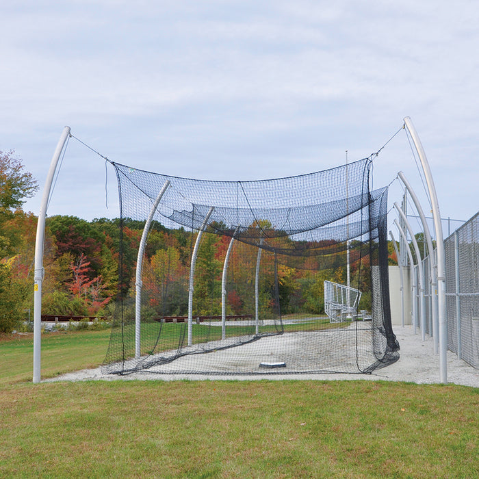 Jaypro Pro Outdoor Batting Tunnel Frame – 55', Single Tunnel – PROTF-55