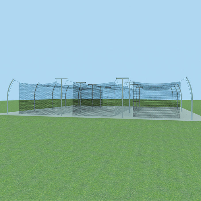 Jaypro Pro Outdoor Batting Tunnel Frame – 55', Multi-Tunnel – PROTF-55A