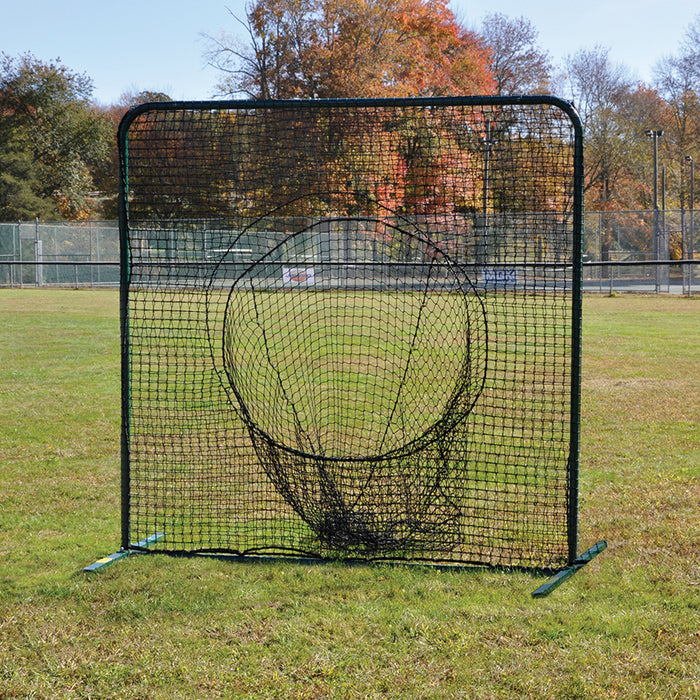Jaypro Batting Practice Screen - Soft Toss (7 ft. x 7 ft.) - Portable - Black - SKU: PSTS-77
