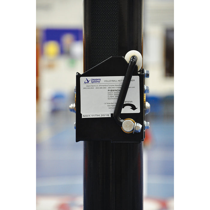 T-Base - Competition Volleyball Net System (FeatherLite (Pin-Stop Height Adjust) Upright) - NFHS, NCAA, USVBA Compliant