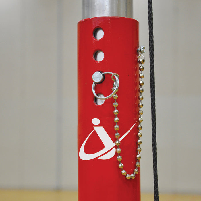 Jaypro Hybrid Steel Volleyball Net System – 3 in. Floor Sleeve – NCAA, NFHS, USVBA Compliant