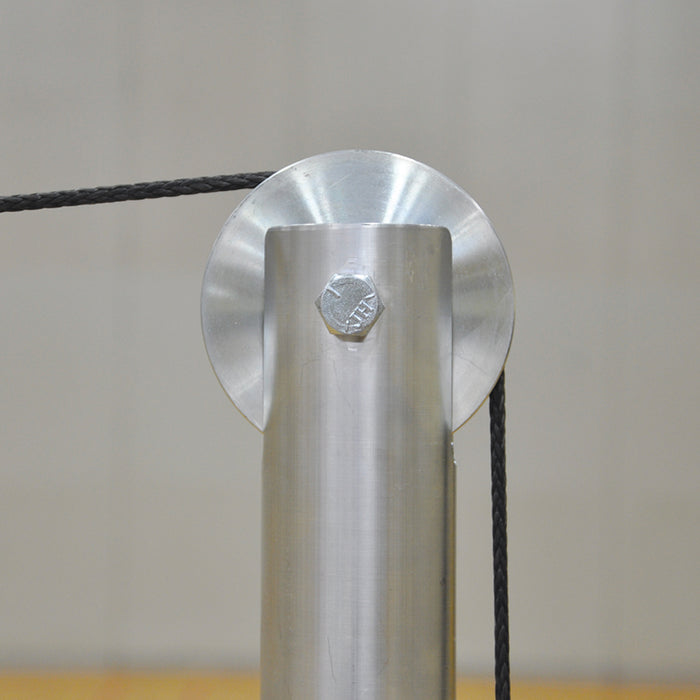 Jaypro Hybrid Steel Volleyball Net System – 3 in. Floor Sleeve – NCAA, NFHS, USVBA Compliant