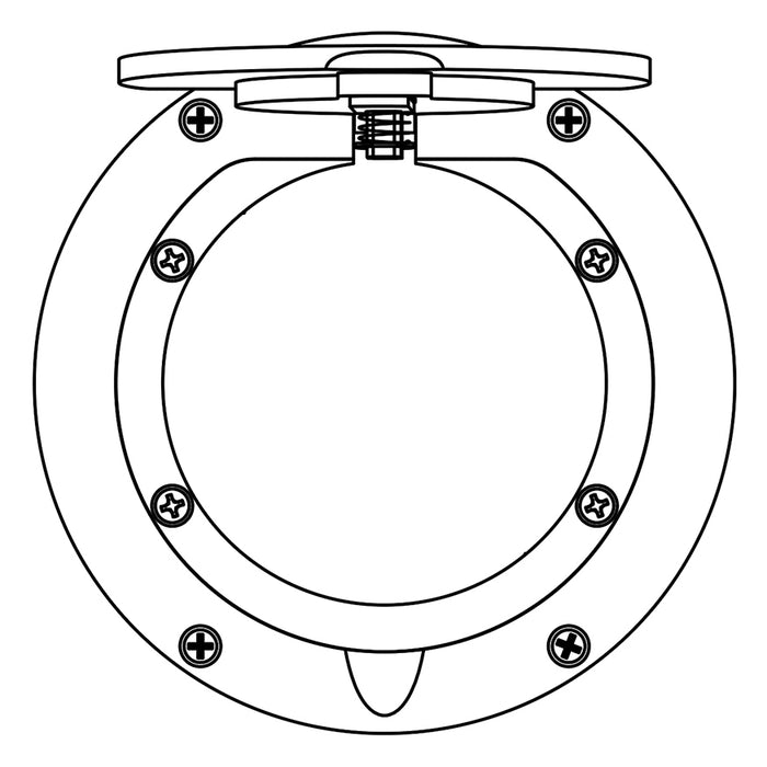Floor Sleeve Replacement Chrome Cover Plate (7-1/2 in.)