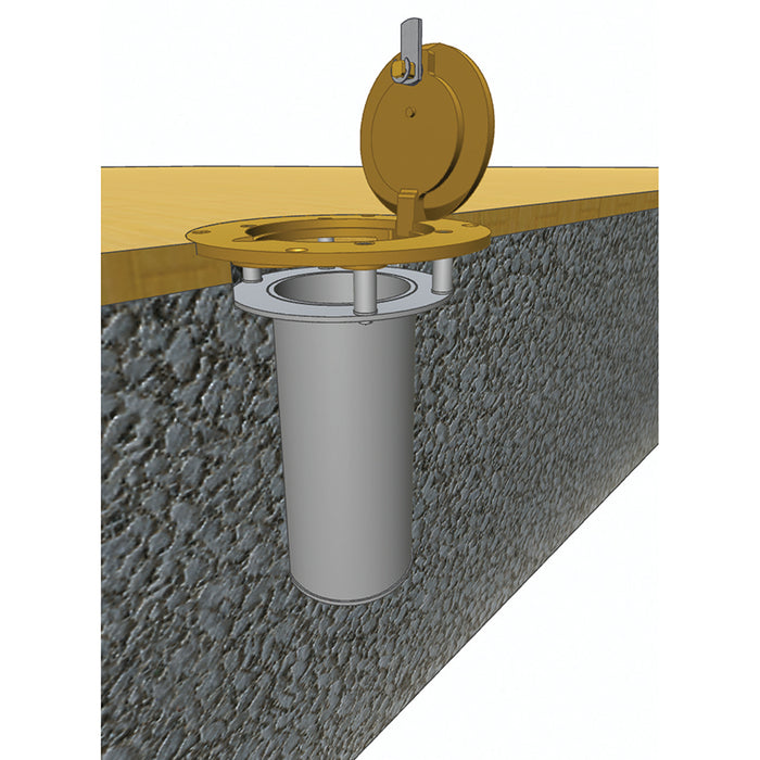 Floor Sleeves with Brass Cover (3-1/2 in. Upright)