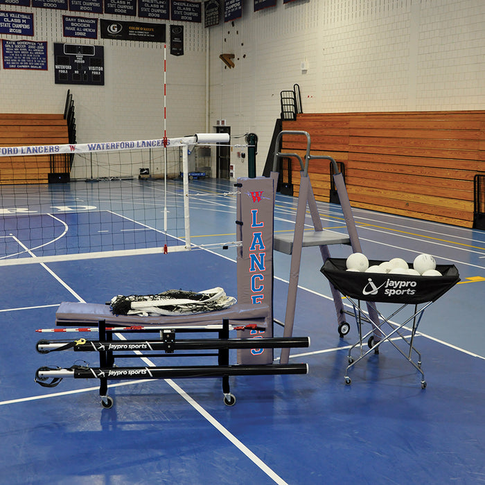 Carbon Ultralite Volleyball Deluxe Package (3-1/2 in. Floor Sleeve) - NFHS, NCAA, USVBA Compliant