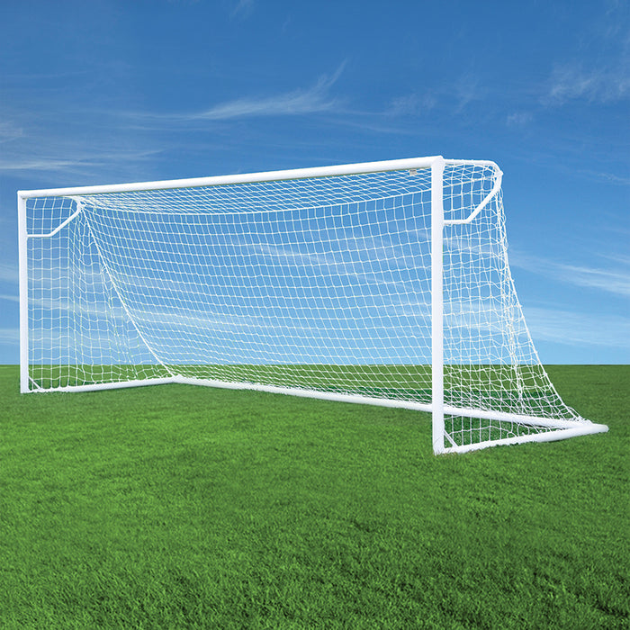 Jaypro Nova Club Round Soccer Goal – 4.5'H x 9'W, Euro Backstays – RCG-9S