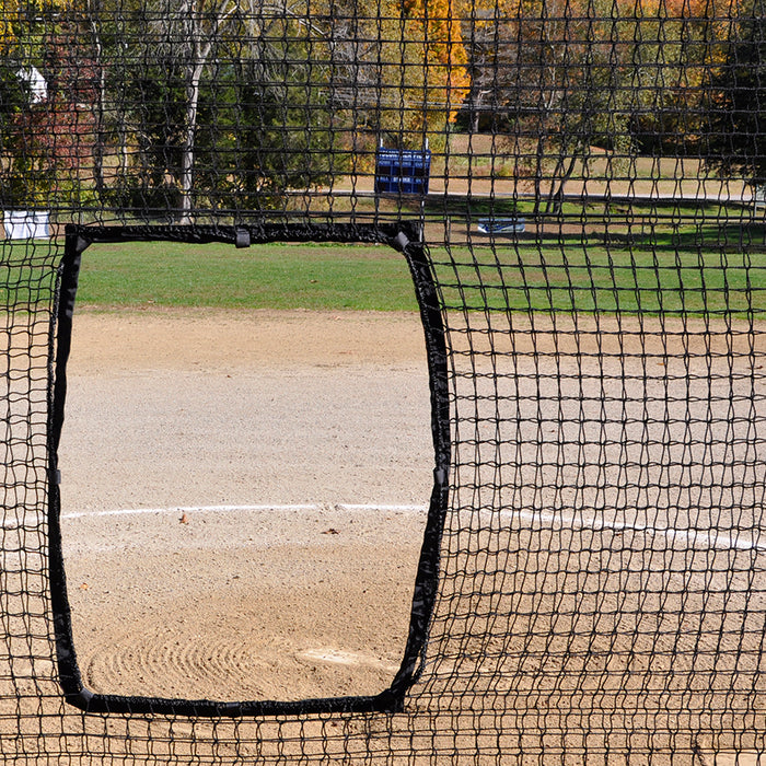 Jaypro Pitcher’s Screen Replacement Net (7 ft. x 7 ft., Black) for Softball – SKU: SBPE-77N