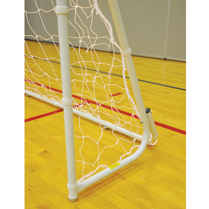 Jaypro Soccer Goal – Steel Folding Soccer Goal (7 ft. H x 12 ft. W x 4 ft. D, Indoor/Outdoor, Portable, White) – SKU: SFG-14HP