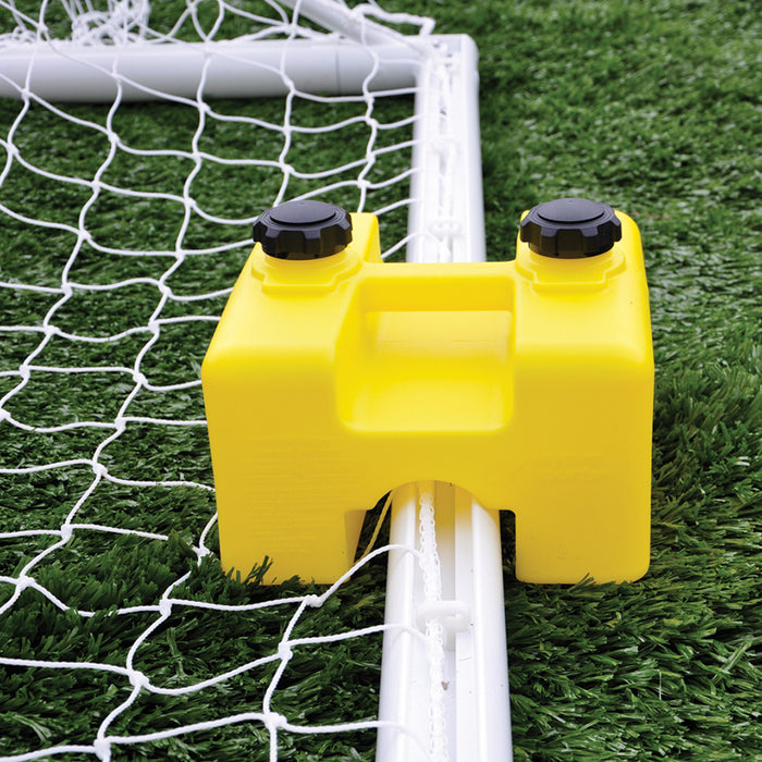 Jaypro Soccer Goals – Classic Official Round Goal Deluxe Package (8 ft. H x 24 ft. W x 4 ft. B x 10 ft. D, NFHS, NCAA, FIFA Compliant) – SKU: SGP-400PKGDX