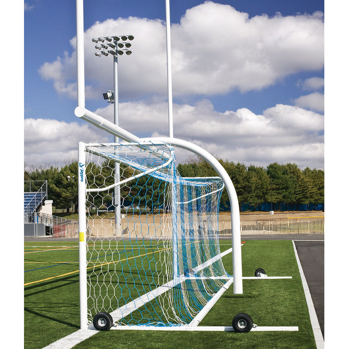 Jaypro Soccer Goals – Nova Premier Adjustable Goal Package (8 ft. H x 24 ft. W x 4 ft. B x 10 ft. D, NCAA, NFHS, FIFA, ASTM Compliant) – SKU: SGP-600AXPKG