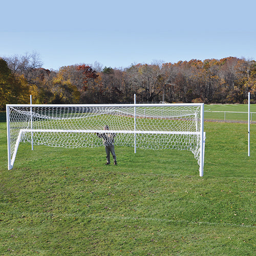 Jaypro Soccer Goal Replacement Nets – World Classic Goal (8 ft. H x 24 ft. W x 6 ft. B x 6 ft. D, Box Net, 5-1/2 in. Hex, 5mm Mesh, White) – SKU: SGP-550N