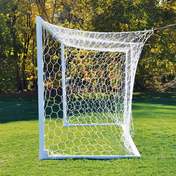 Jaypro Soccer Goals – Nova World Fold-Up Goal (8 ft. H x 24 ft. W x 6 ft. B x 6 ft. D, NFHS, NCAA, FIFA Compliant) – SKU: SGP-660