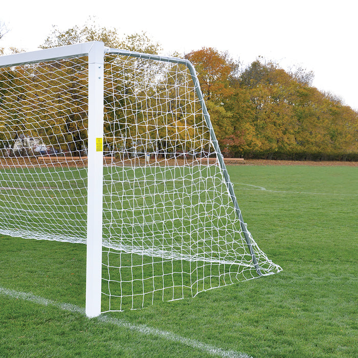 Jaypro Soccer Goals – Classic Official Square Goal with Standard Backstays (8 ft. H x 24 ft. W x 4 ft. B x 10 ft. D, NFHS, NCAA, FIFA Compliant) – SKU: SGP-730/SGP-731