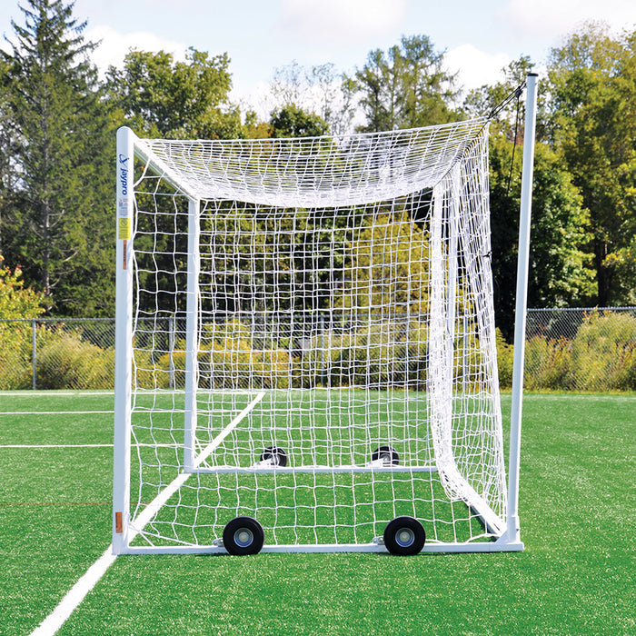 Jaypro Soccer Goals – Nova World Cup Goal Package (8 ft. H x 24 ft. W x 7 ft. B x 8 ft. D) – NFHS, NCAA, FIFA Compliant – SKU: SGP-850PKG