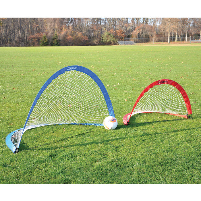 Jaypro Soccer Pop-Up Trainers with Bag (6 ft. W x 3 ft. 4 in. H x 3 ft. 4 in. D) – SKU: SGPU4830R (Red) & SGPU7240B (Blue)