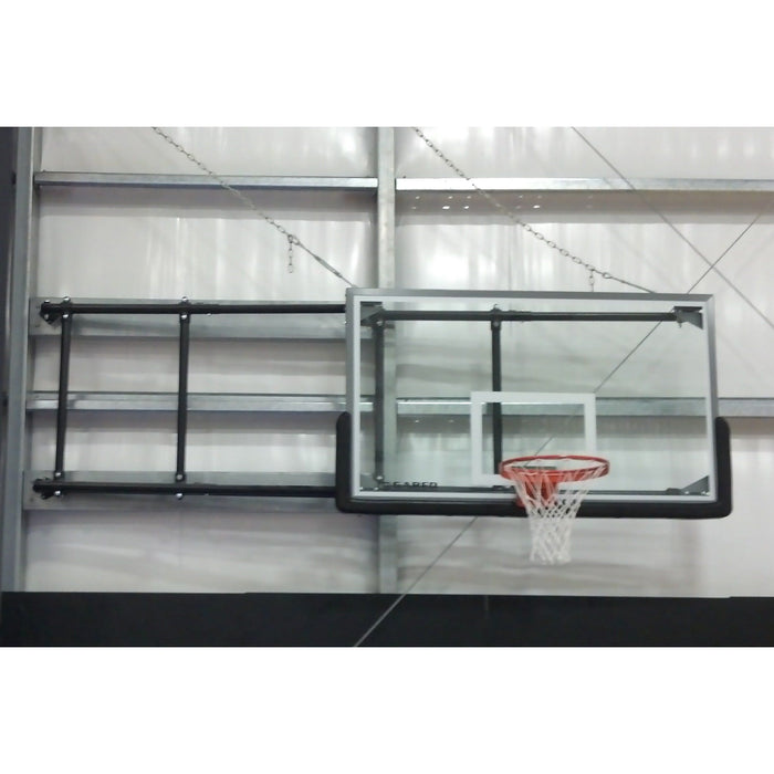 Gared Corner Mount Side-Fold Wall Basketball Backstop 6'-9' - 2500-6090