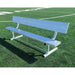 PEVO 7.5 ft aluminum team bench with backrest