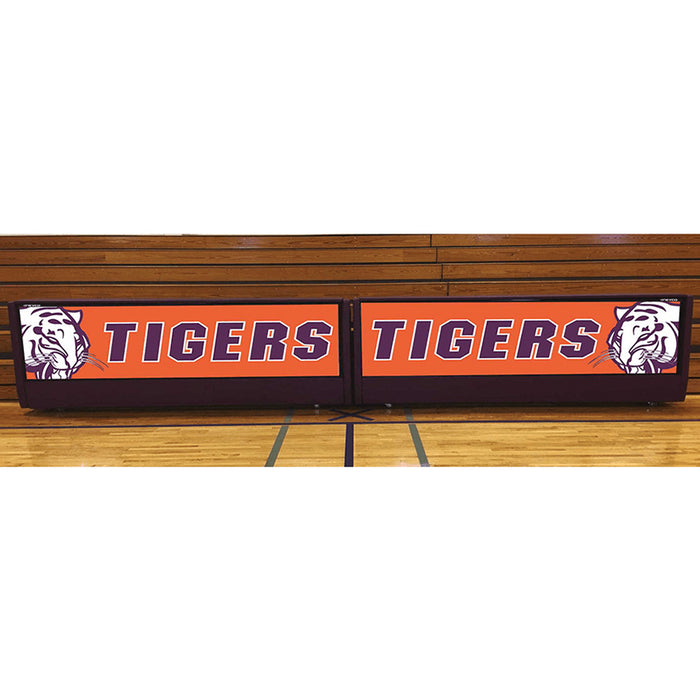 Jaypro Illuminated Scorer Table – 10 ft., Bleacher Mount, Portable (Indoor Use) – SKU: ST-10BM