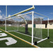PEVO Stadium Series STA 8x24 soccer goal on a stadium field