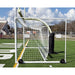 PEVO Stadium Series STA 8x24 soccer goal, side view