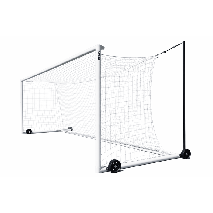 PEVO Stadium Series STB mobile 8x24 soccer goal with wheels